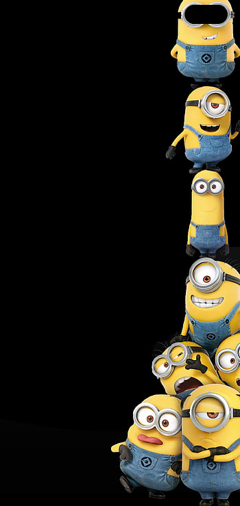 Stack of Minions [S1 Galaxy S10 Hole, amoled minion HD phone wallpaper