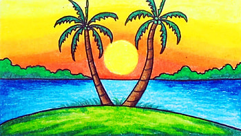 How to Draw Easy Scenery, scenery drawing HD wallpaper