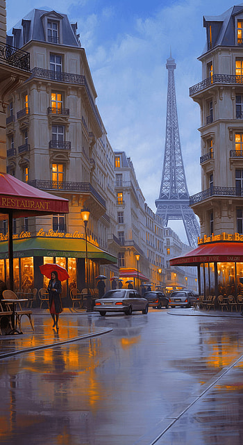 Paris Rain, paris 2021 HD phone wallpaper