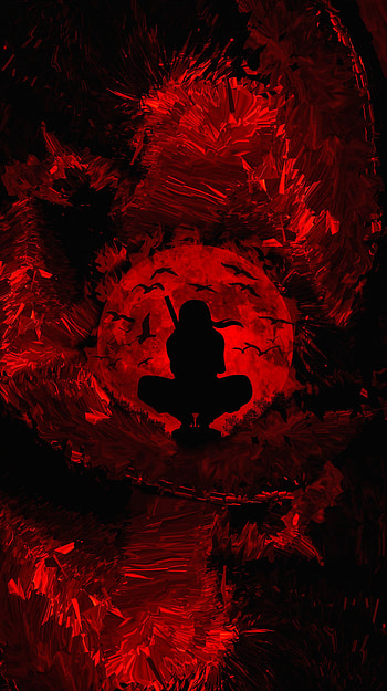 Itachi Uchiha Red moon shinobi Vertical in 2021, itachi android HD phone wallpaper