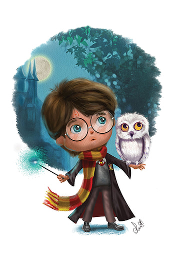 Harry Potter Cartoon & Harry Potter Cartoon.png Transparent, harry potter cartoon drawing HD phone wallpaper