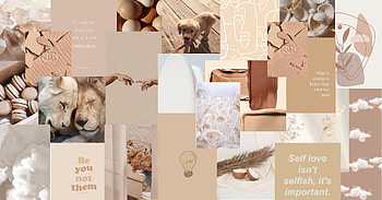 BEIGE/WHITE AESTHETIC CUTE COLLAGE in 2021, aesthetic laptop beige HD wallpaper