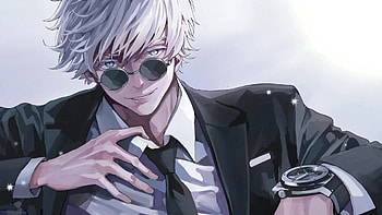 Satoru Gojo Suit Jujutsu Kaisen Live HD wallpaper