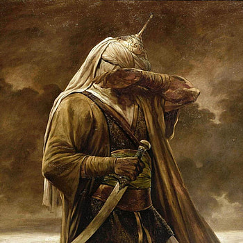 تصاویر/ تابلو نقاشی های بی‌نظیر از استاد حسن روح الامین, islamic warrior HD phone wallpaper