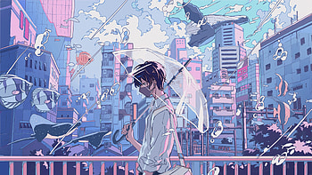 12 Anime Boy, laptop anime aesthetic HD wallpaper