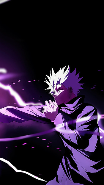 Satoru Gojo Hollow Purple Jujutsu Kaisen [2160x3840] for your , Mobile & Tablet, black and purple anime HD phone wallpaper