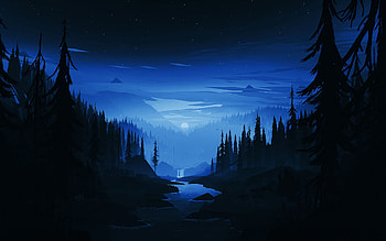 Dark Blue Minimalist, minimalist blue HD wallpaper