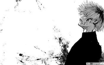 Tokyo Ghoul Black and White, tokyo ghoul aesthetic white HD wallpaper