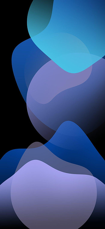 iOS 13 Stock, dark mode HD phone wallpaper