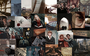 Harry Potter Collage in 2021, harry potter aesthetic laptop HD wallpaper