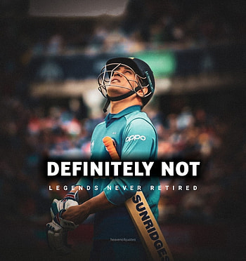Best motivational and inspirational M S Dhoni Quotes and HD phone wallpaper