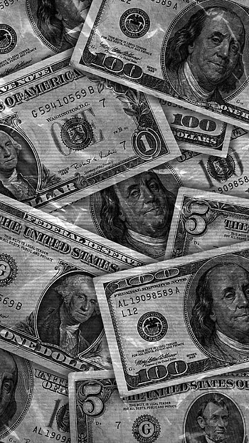 Money Black and White, money aesthetic HD phone wallpaper