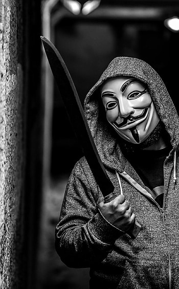 Anonymous Hacker Mask, hackers HD phone wallpaper