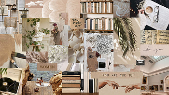 Light Academia Aesthetic Collage Laptop, dark academia laptop HD wallpaper