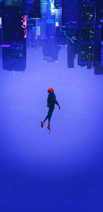 Miles Morales Falling HD phone wallpaper