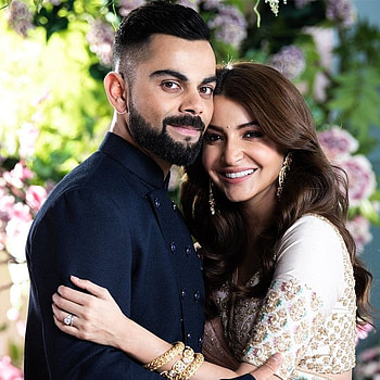Virat Kohli and Anushka Sharma wish each on 2nd wedding HD phone wallpaper