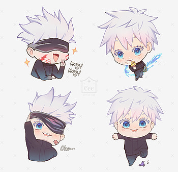 Gojo Satoru Chibi, gojo chibi HD wallpaper