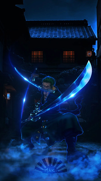 ZORO RORONOA, one piece neon HD phone wallpaper