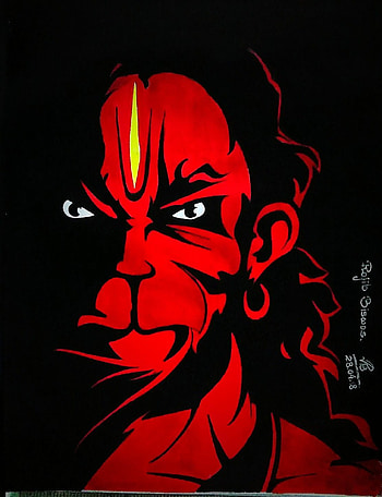 Angry Hanuman HD phone wallpaper