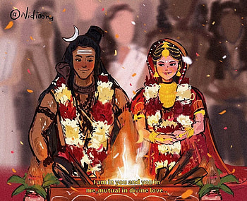 Mahadev Shiva Parvati Love, mahadev love HD wallpaper