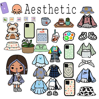 tocaboca & similar hashtags, aesthetic toca boca characters HD phone wallpaper