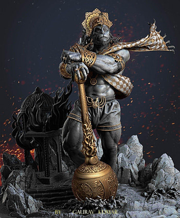 Lord Hanuman 3d , Stock on, 3d god HD phone wallpaper