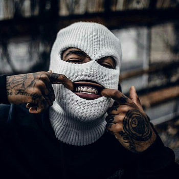 Gangsta, gangster mask graffiti HD phone wallpaper