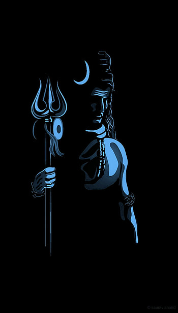 Lord Siva Art mobile, lord shiva shadow HD phone wallpaper