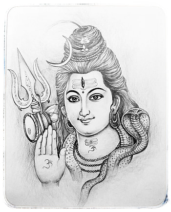 Lord Shiva – Pencil Sketch, shiva sketch HD phone wallpaper