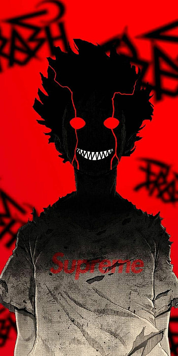 Dark Badass Anime, red and black anime aesthetic HD phone wallpaper