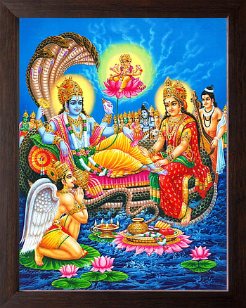 Lakshmi Vishnu, lord vishnu HD phone wallpaper