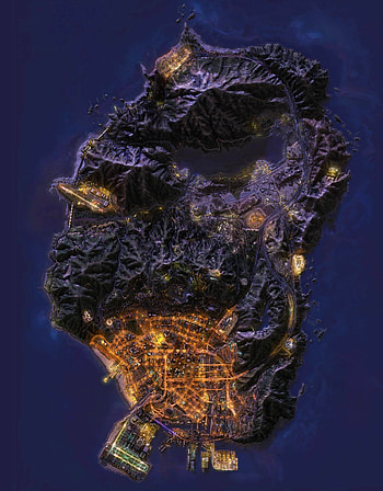 GTA V Map HD phone wallpaper