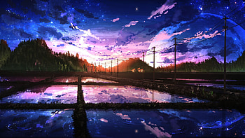 Anime Scenery, ultra landscape anime HD wallpaper