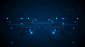 Dark blue circuit board shiny technology motion design. Video HD wallpaper