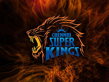 Ipl Csk Chennai Super Kings Lion Logo Burning Fire HD wallpaper
