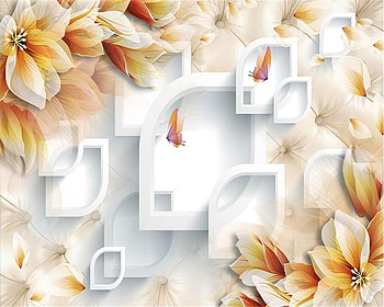 beibehang Custom Home Decorative Backgrounds Mural Dream Aesthetic Flower 3D TV Wall Backgrounds Wall mural 3d, aesthetic floral design HD wallpaper