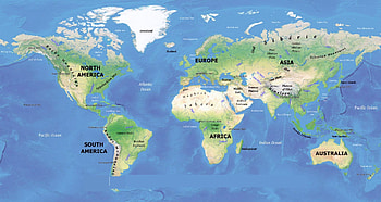 Large Printable World Physical Map in PDF, world map HD wallpaper