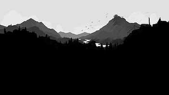Black and White Minimalist HD wallpaper