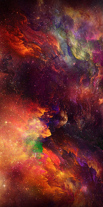 x, universe, space, colorful cosmos HD phone wallpaper