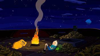 adventure time night HD wallpaper