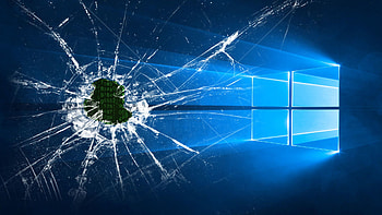screen crack, broken screen, windows 10 HD wallpaper