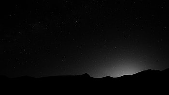 Night Sky Mountain Black & White backgrounds, dark night sky background HD wallpaper