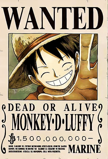 Luffy Bounty, luffy wanted poster HD phone wallpaper