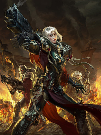 Warhammer 40k Sisters Of Battle HD phone wallpaper