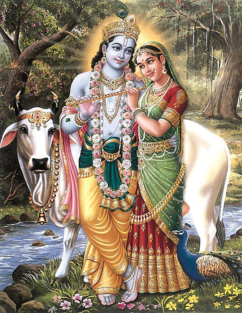 radha krishna HD phone wallpaper