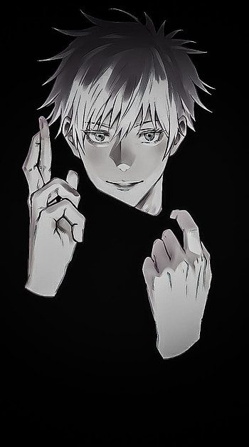 Gojo satoru Black and white, satoru gojo mobile HD phone wallpaper