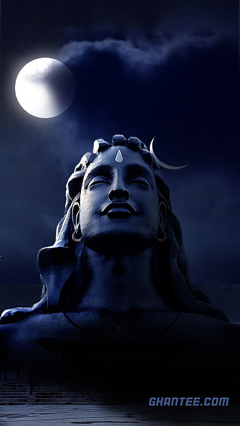 adiyogi lord shiva soothing night ...ghantee, adiyogi shiva HD phone wallpaper