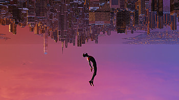 3840x2160 spiderman, upside, miles morales leap of faith HD wallpaper