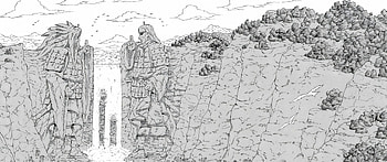Valley of the End Naruto, manga panel HD wallpaper