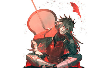 Madara on Dog, madara sitting HD wallpaper